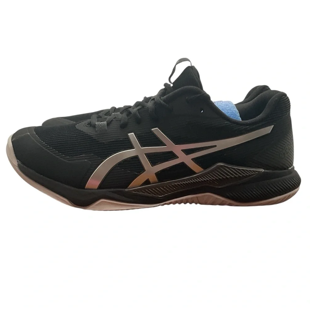 Asics GEL-TACTIC Black‎ Athletic Shoes size 7.5